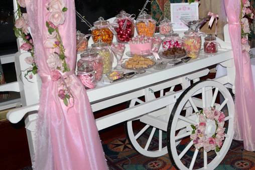 Wooden Candy Cart