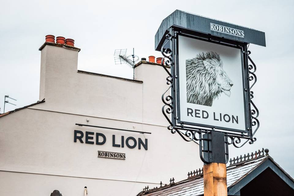 Red Lion Sign