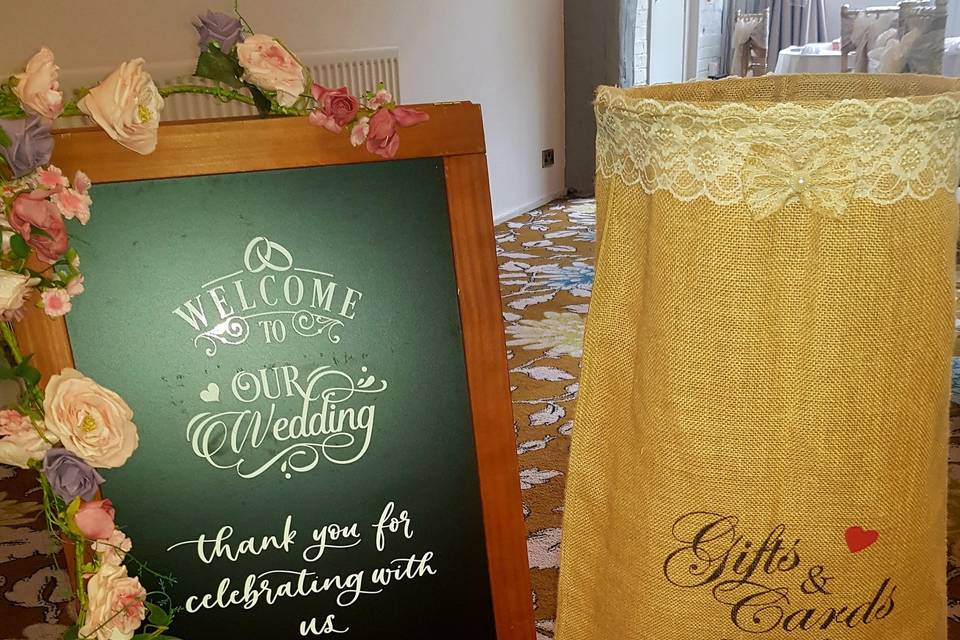 Wedding Welcome & postbag