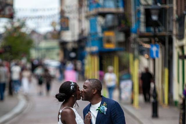 Rochester wedding street scene