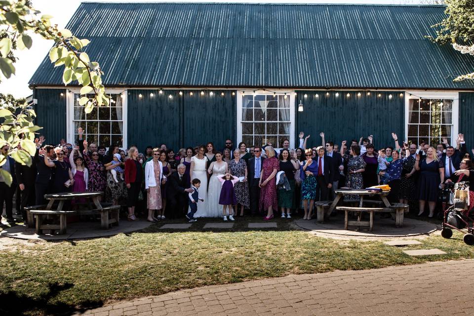Charming barn wedding