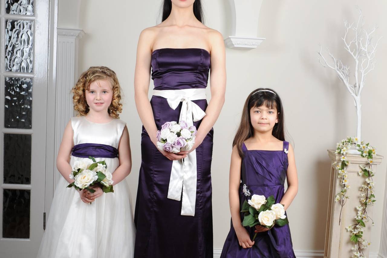 girls lilac bridesmaid dresses