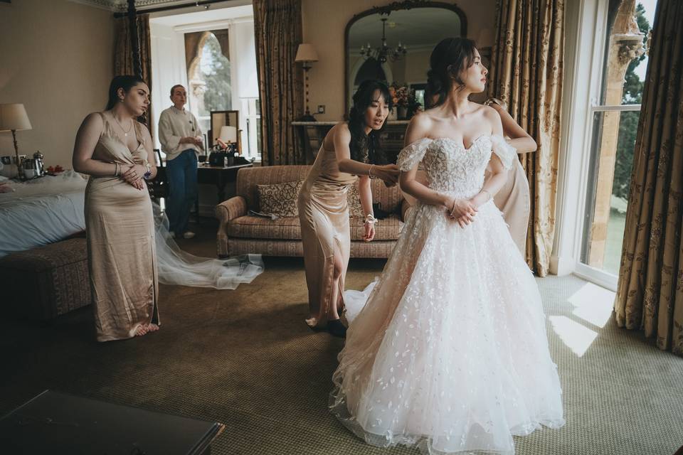 Bridal changing room