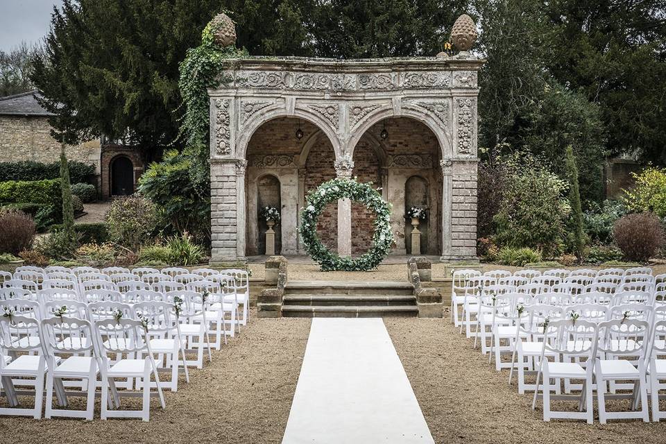 Ettington Park Hotel outdoor ceremony