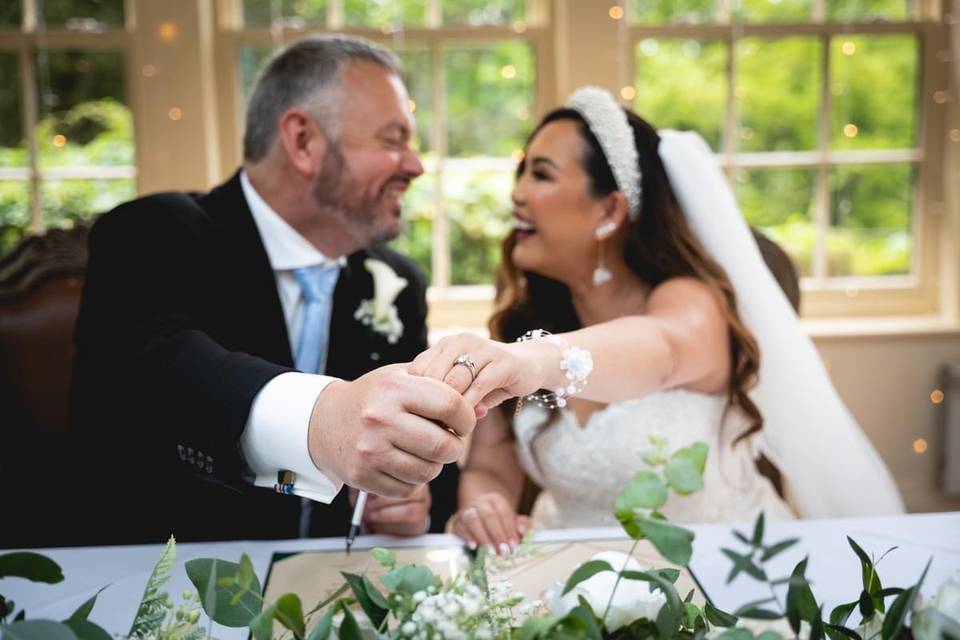 Rona and Barry, Mitton Hall