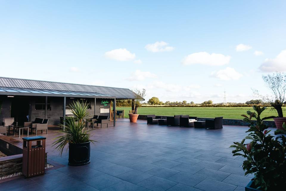 Sun-trap terrace