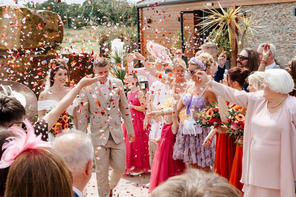 Colourful confetti