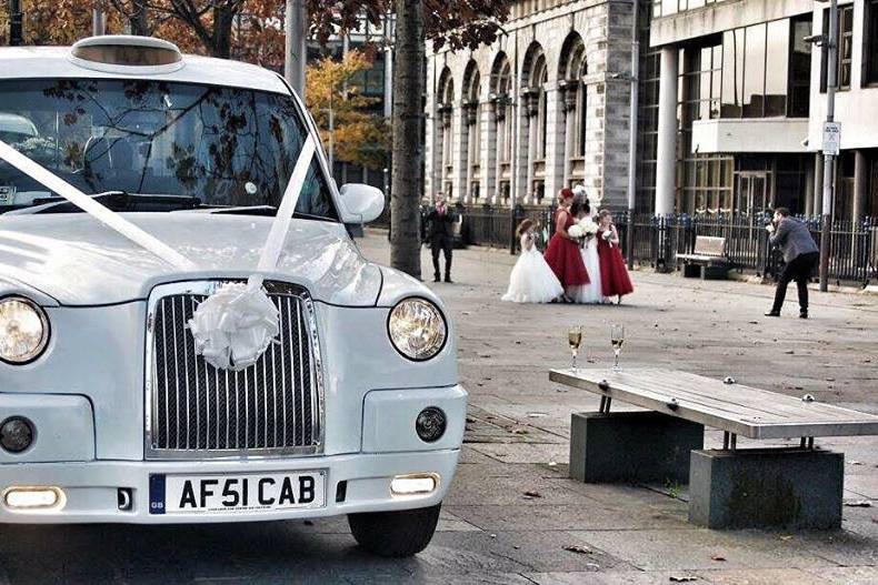 White london cabs