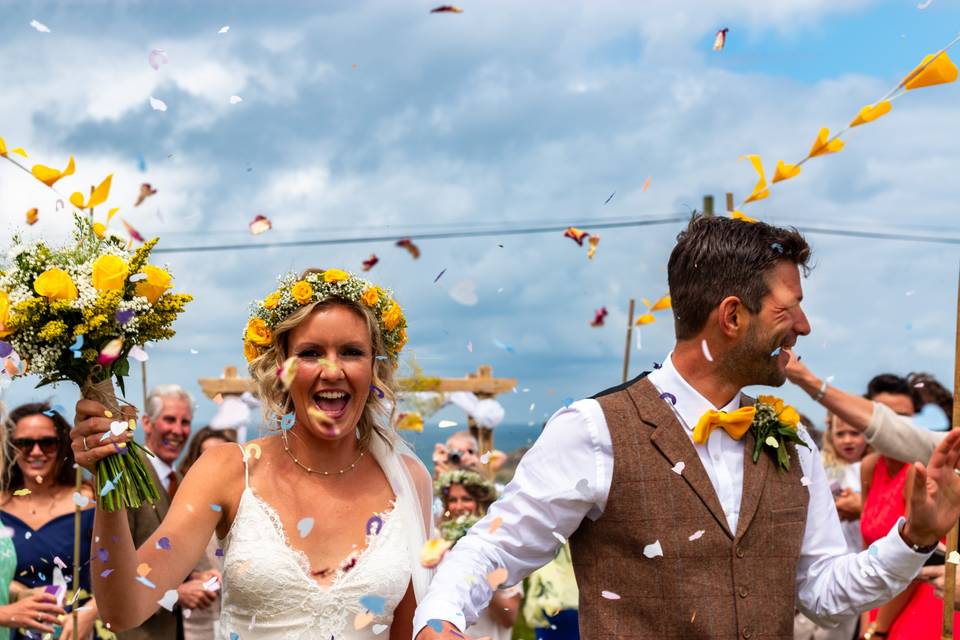 Cornwall summer wedding