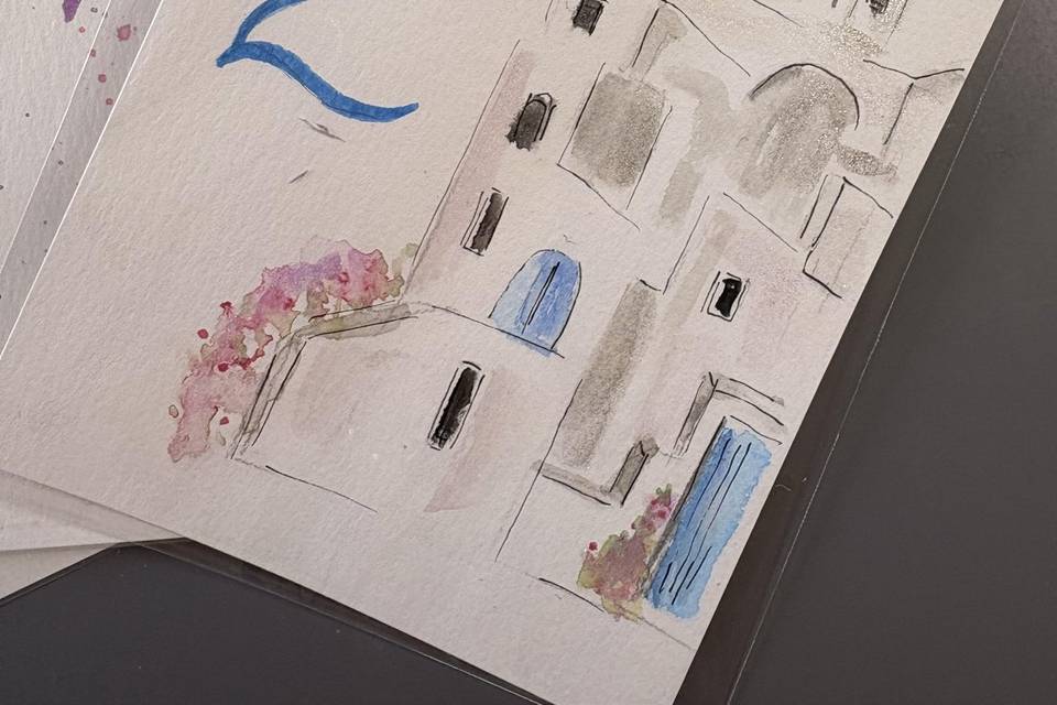 Santorini Table Number