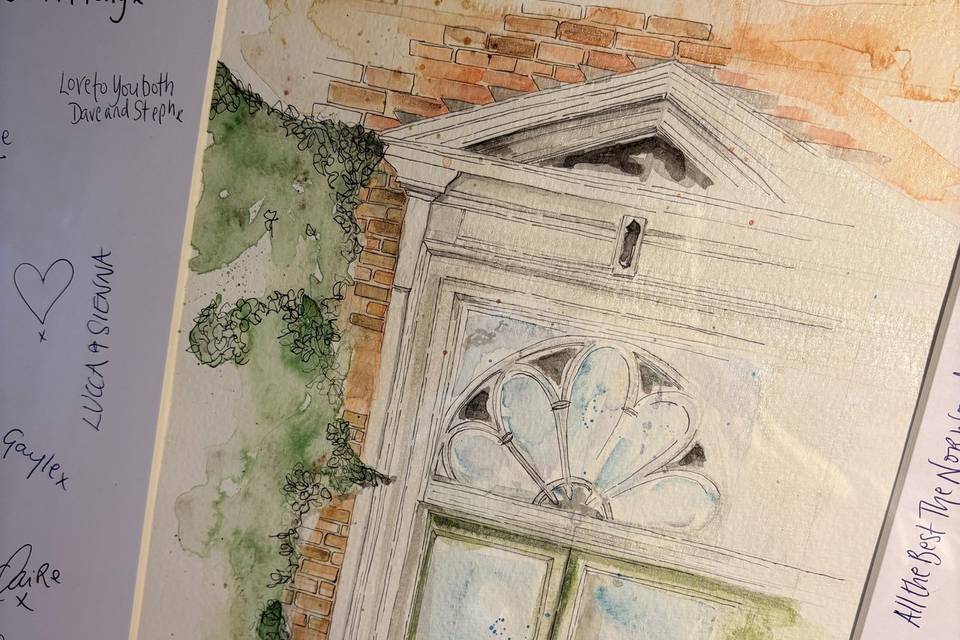 Guest sign in illustration