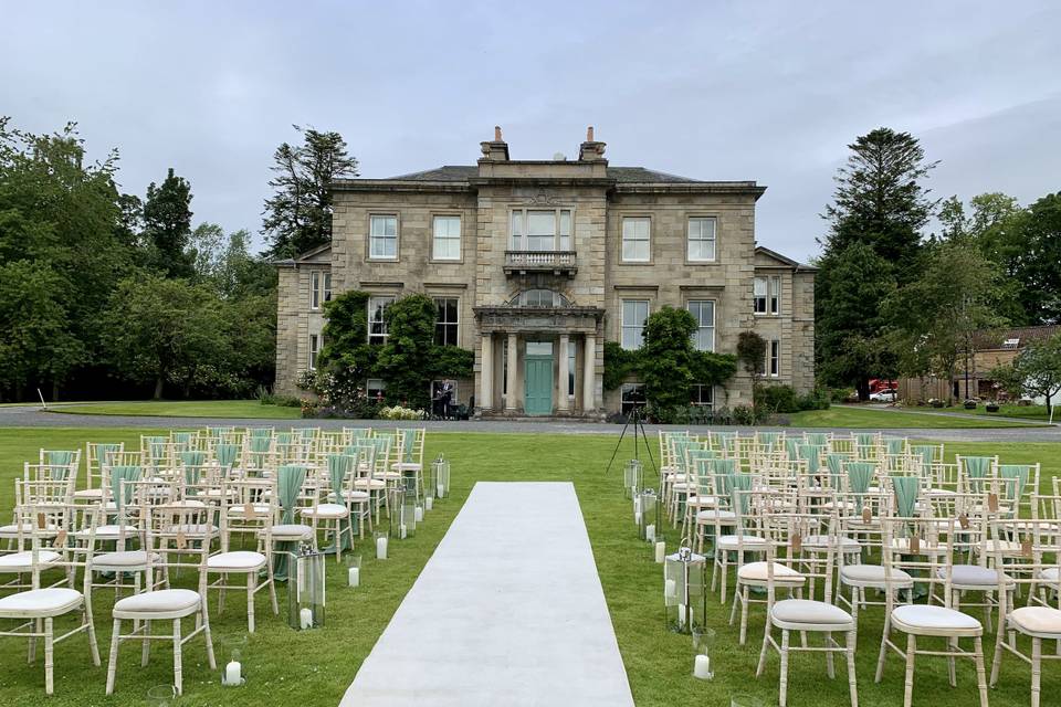 Front lawn ceremony