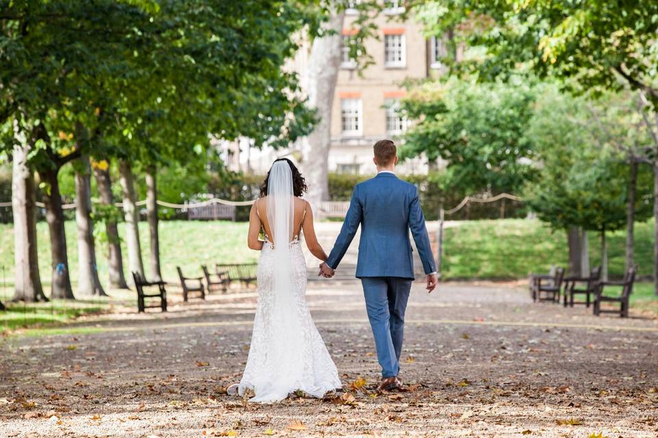 Couple holding hands - Philip Bedford Wedding Photography