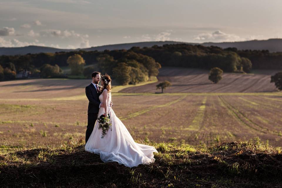 Looking into one another's eyes - Philip Bedford Wedding Photography