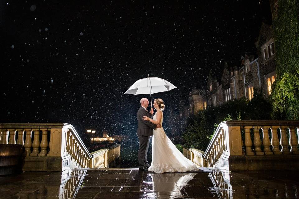 Under an umbrella - Philip Bedford Wedding Photography