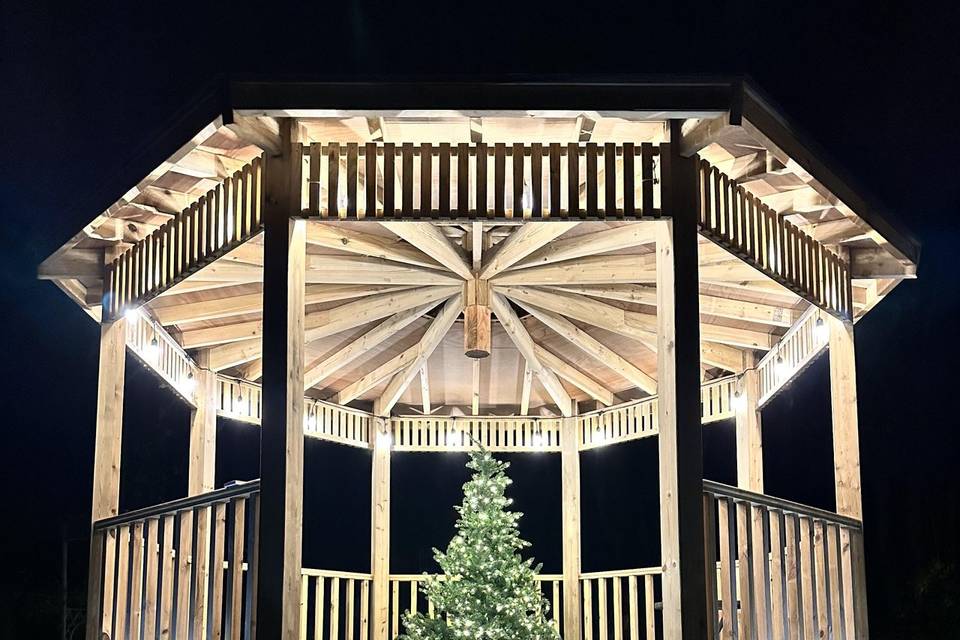 Christmas pergola