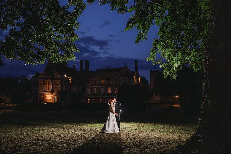 Orton Hall at twilight