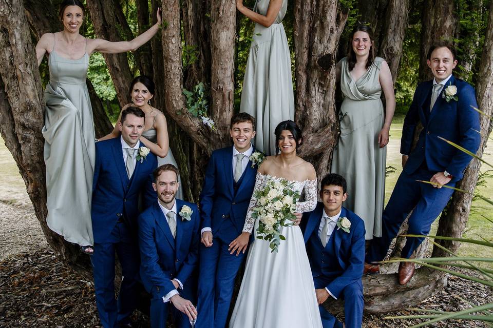 The wedding party tree