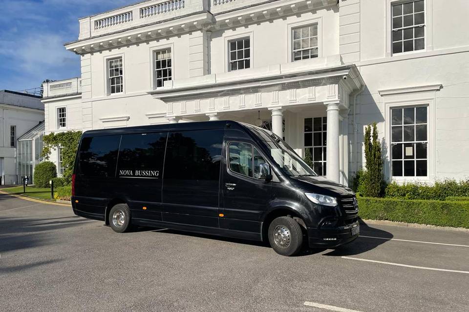Luxury minibus wedding hire
