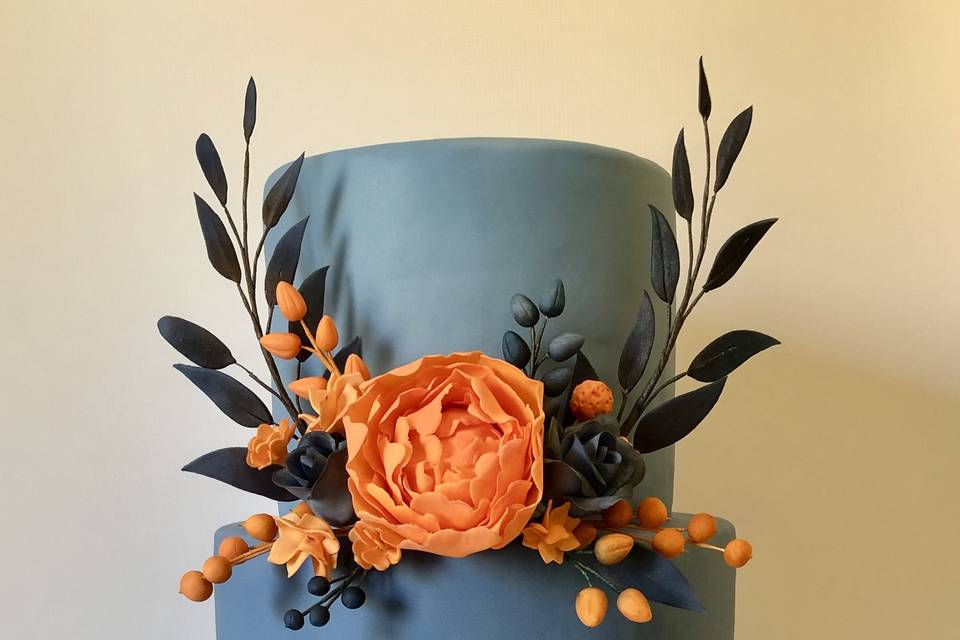 Blue 2 Tier Orange Spray