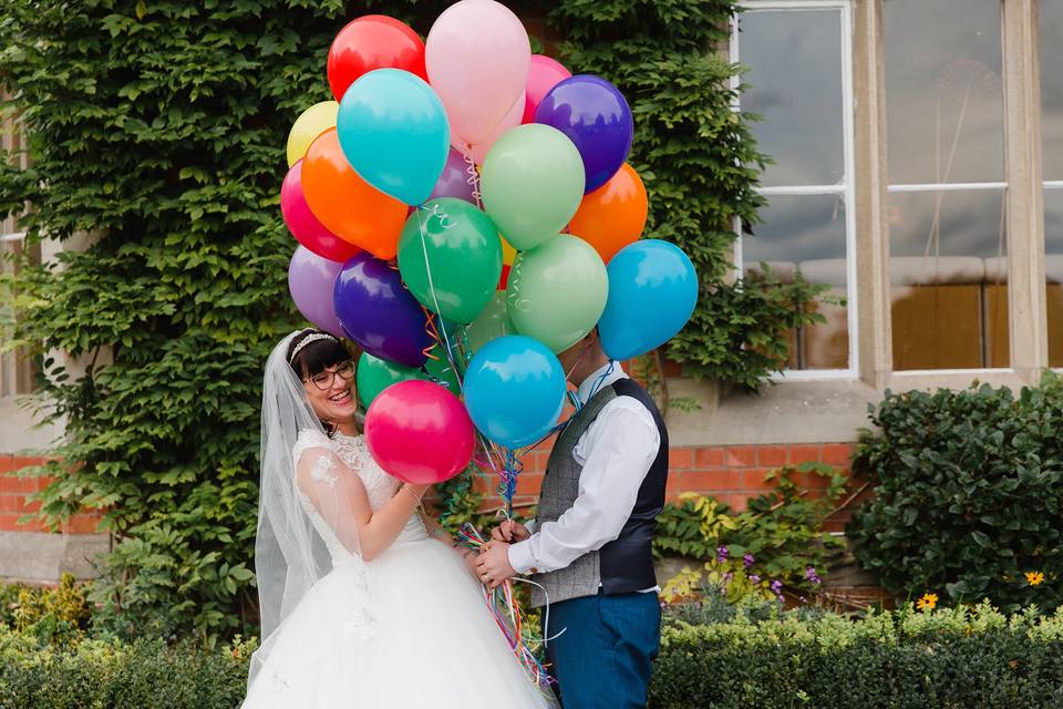 Colourful balloon deco