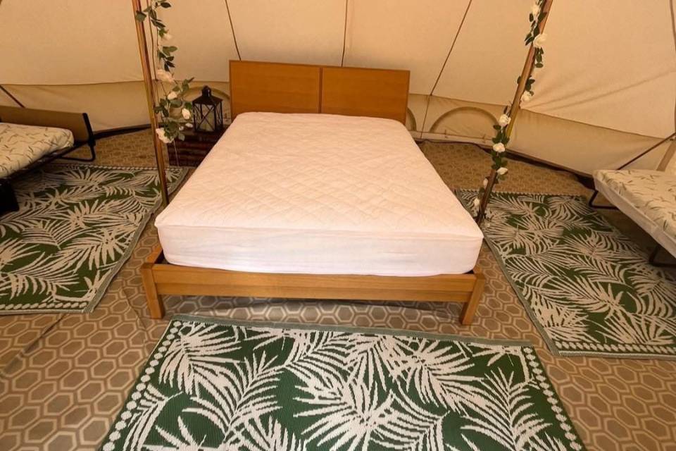 Bell tent interior