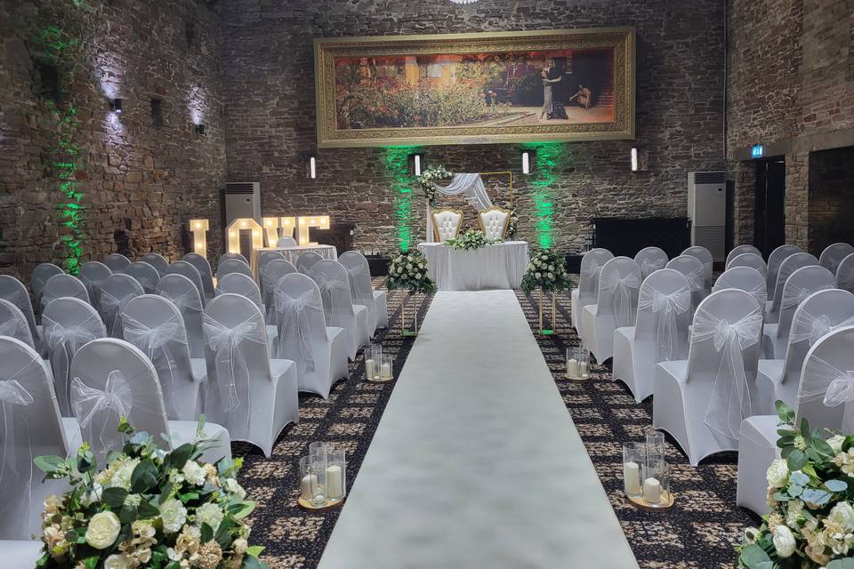 Bride and Groom in Great Hall