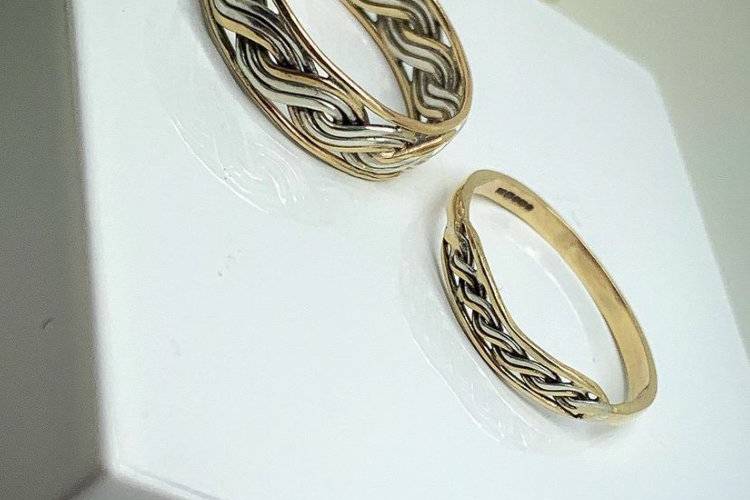Viking Celtic gold rings