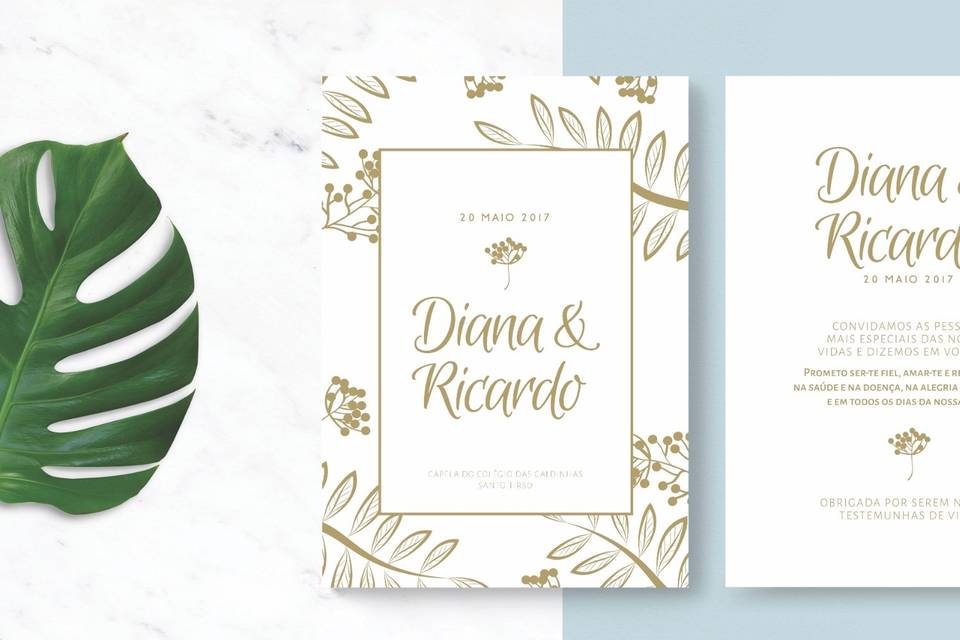 Gold floral theme wedding