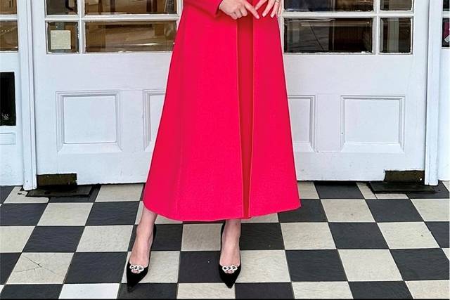 Bespoke pink dress coat