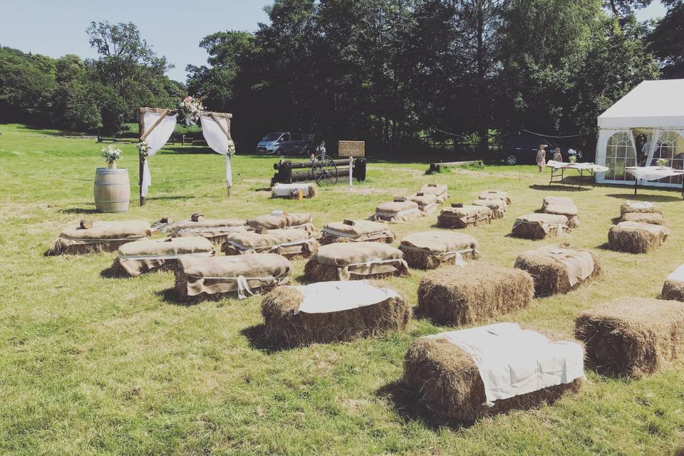 Festival wedding in E. Sussex