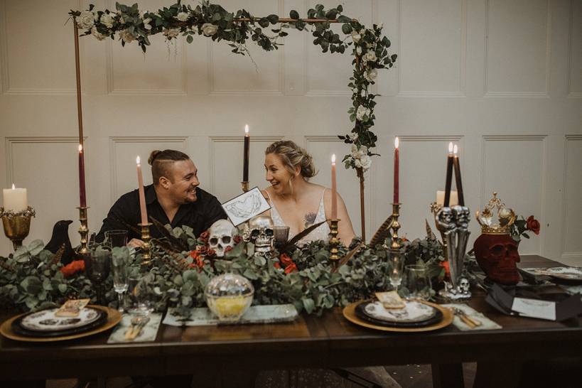 Alternative wedding table