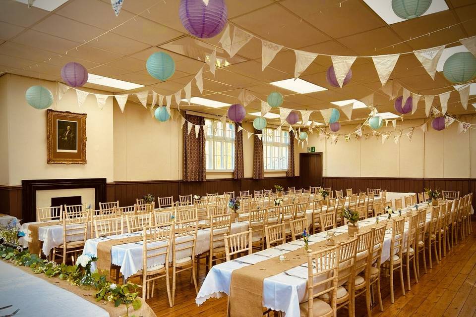 Village Hall vintage wedding