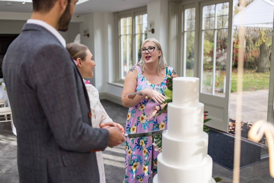 Tropical glasshouse wedding