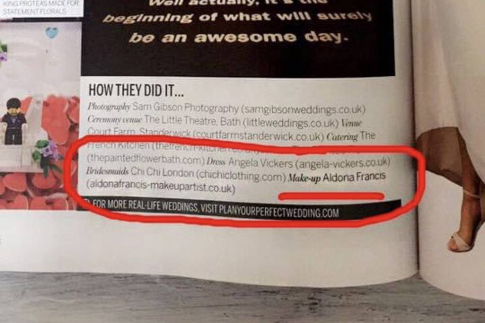 Featured in magazine