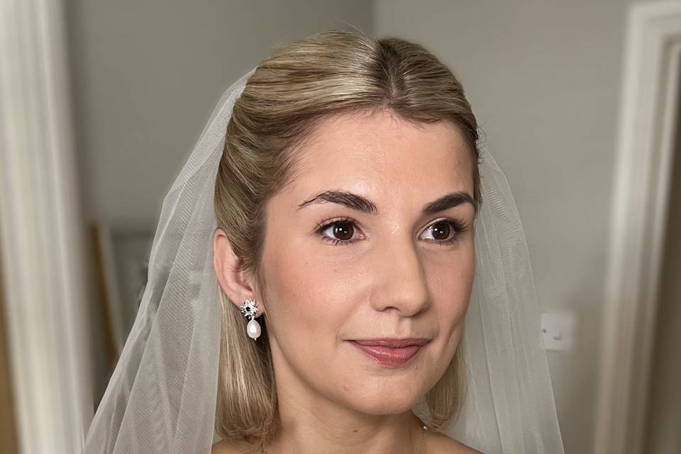 Bride hair and makeup