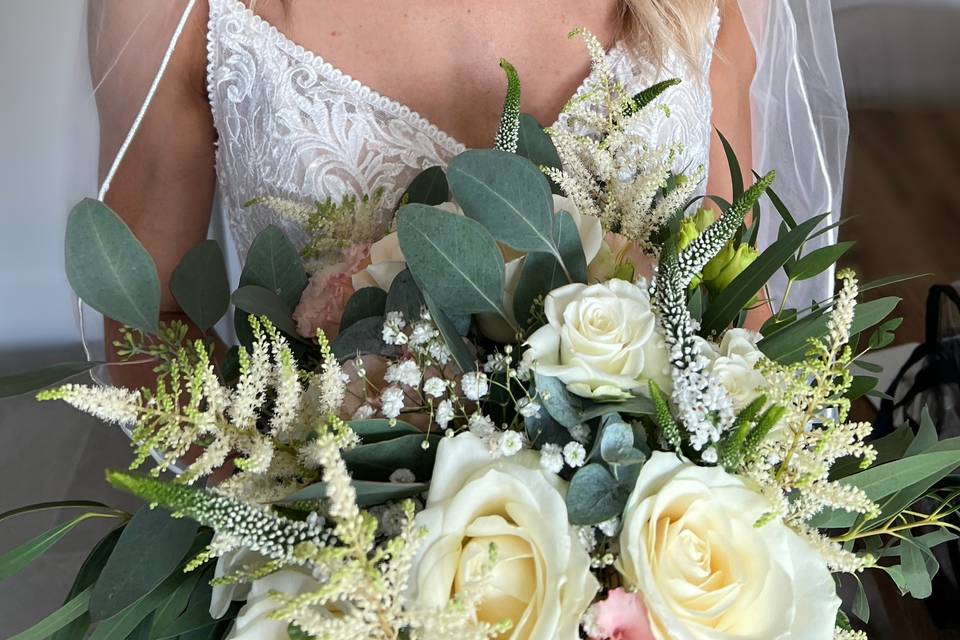 Bride hair and makeup