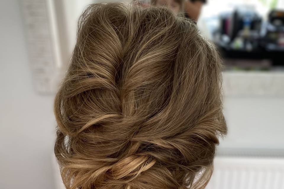 Textured updo