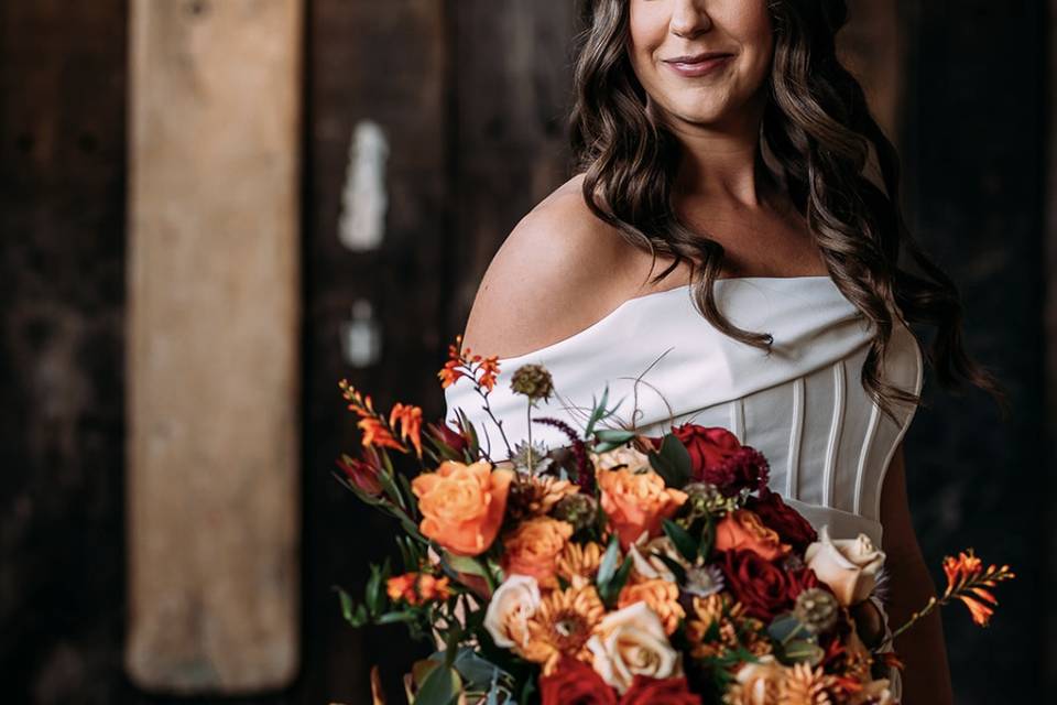 Bride hair and makeup