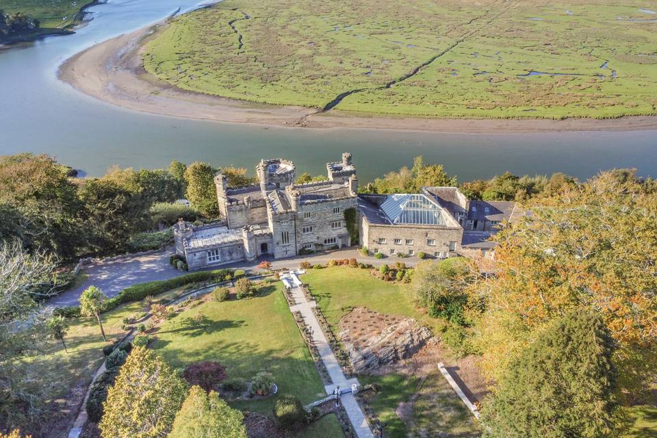 Rear drone of Glandyfi Castle