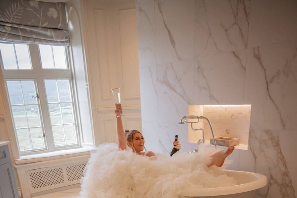 Bride in the Dyfi Suite