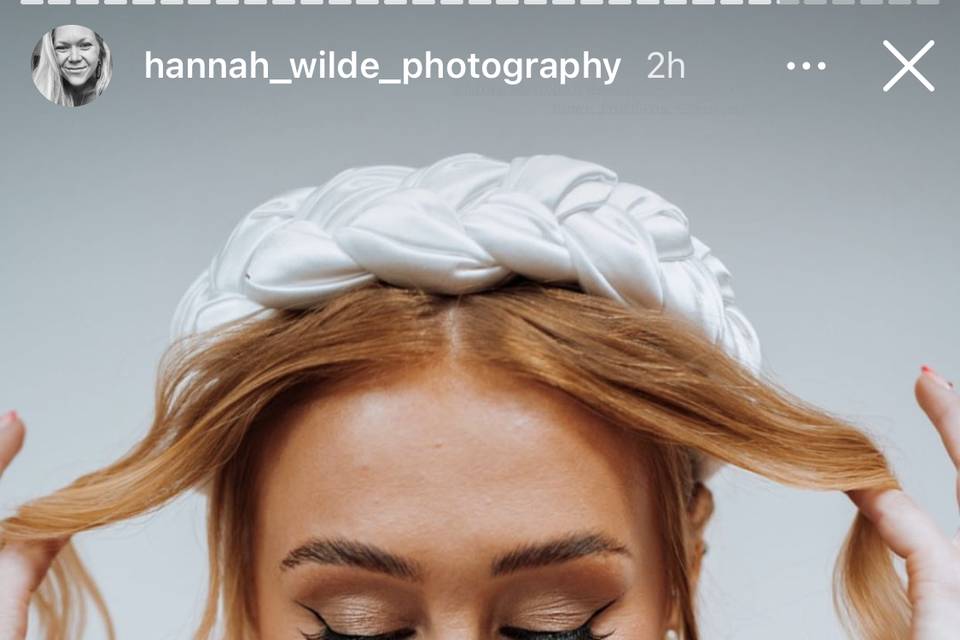 Bride hair and makeup