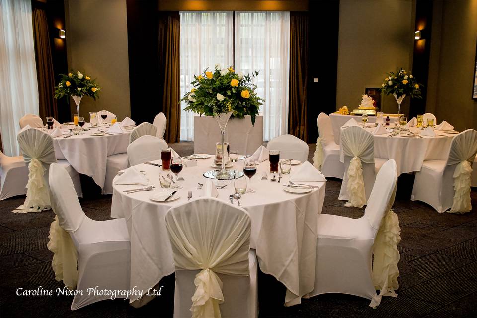 Wedding reception tables