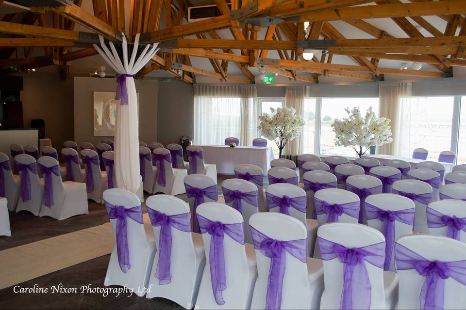 Wedding ceremony room