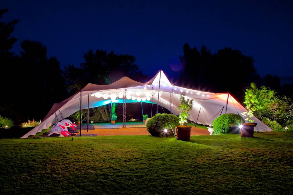 Stylish reception tents