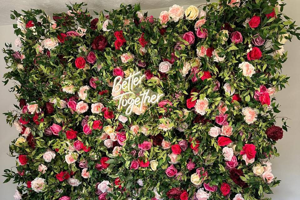 Wedding photo backdrop