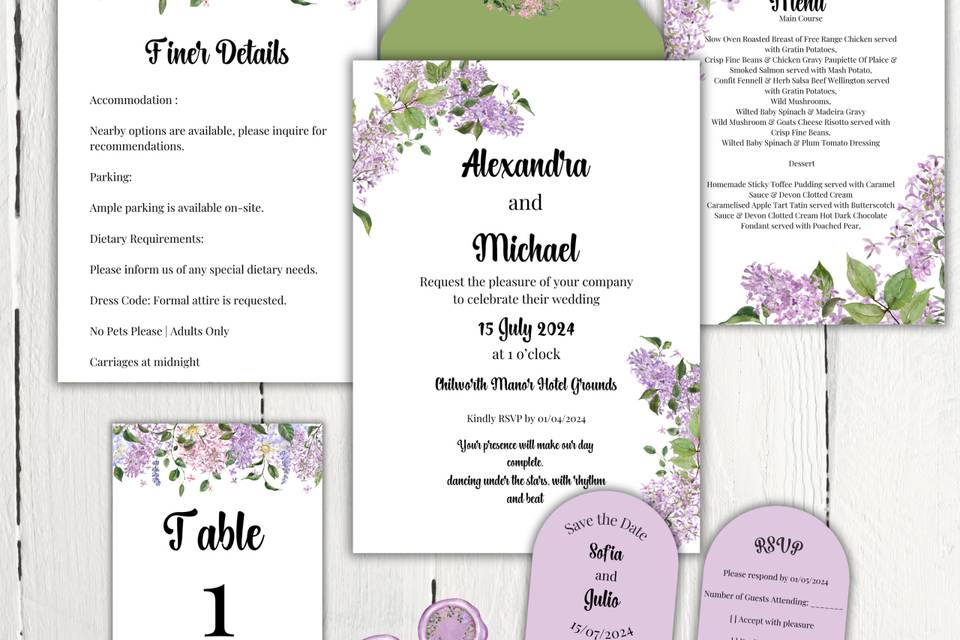 Lilac Wedding Suite