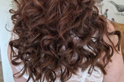 Bridal Hair, Curls Half Up
