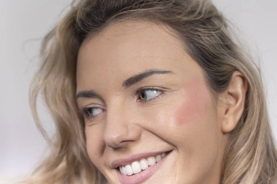 Blush Placed Bridal Makeup