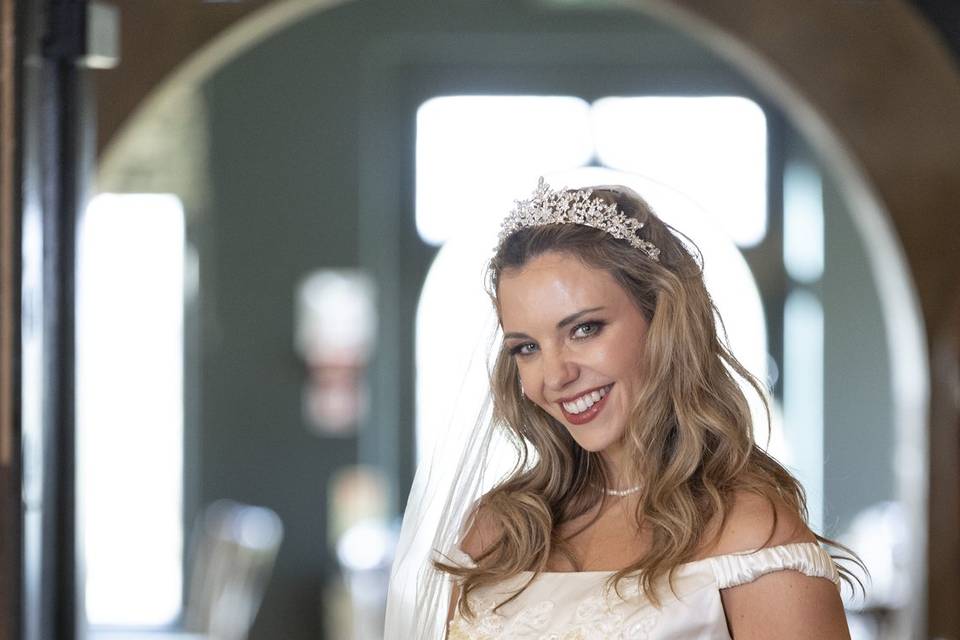 Soft Bridal Curls Hair Down